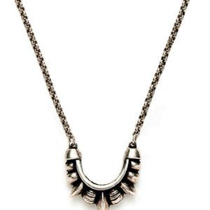 Pamela Love Tribal Spike Necklace Antique Silver